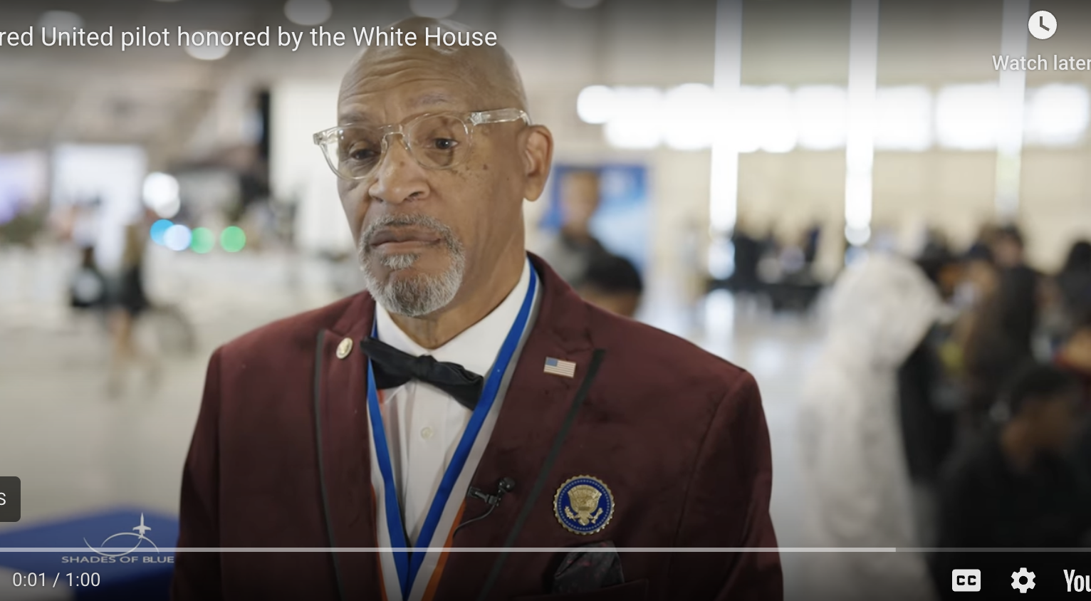Retired United Pilot Honored by the White House